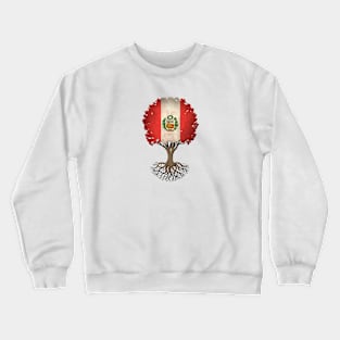 Tree of Life with Peruvian Flag Crewneck Sweatshirt